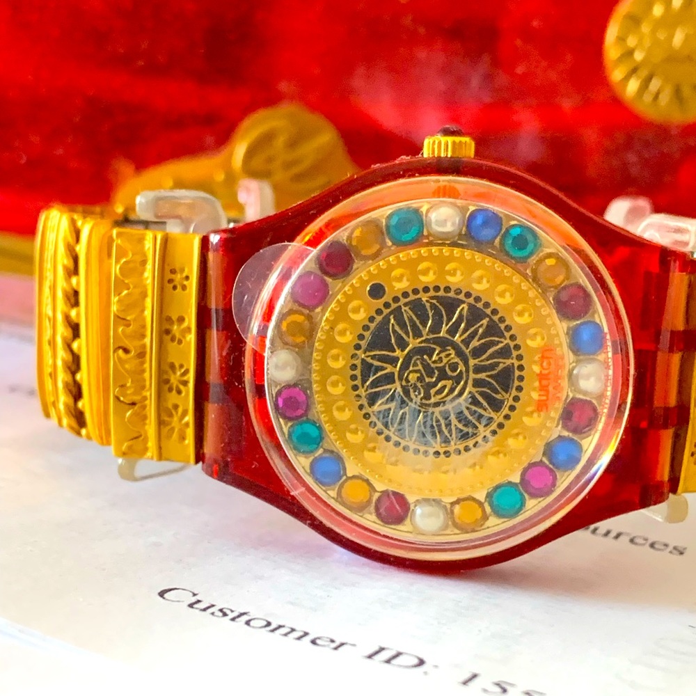 Swatch Christian lacroix 1994 original never used,original box and case